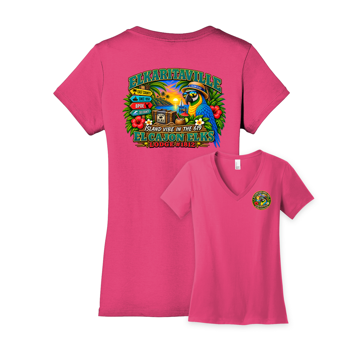 Elks 1812  Ladies V-neck