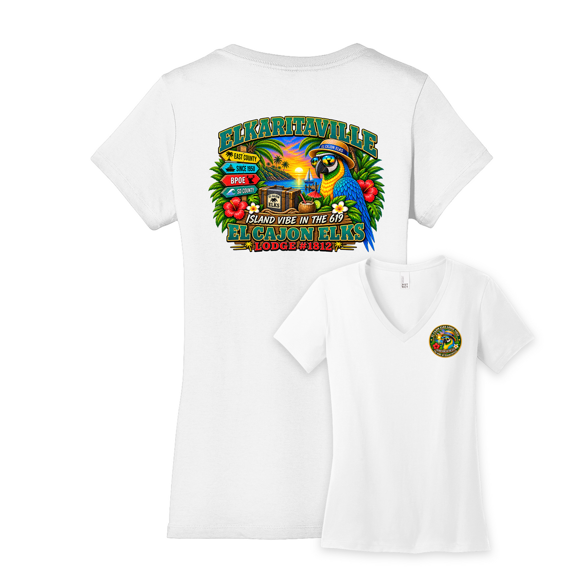 Elks 1812  Ladies V-neck