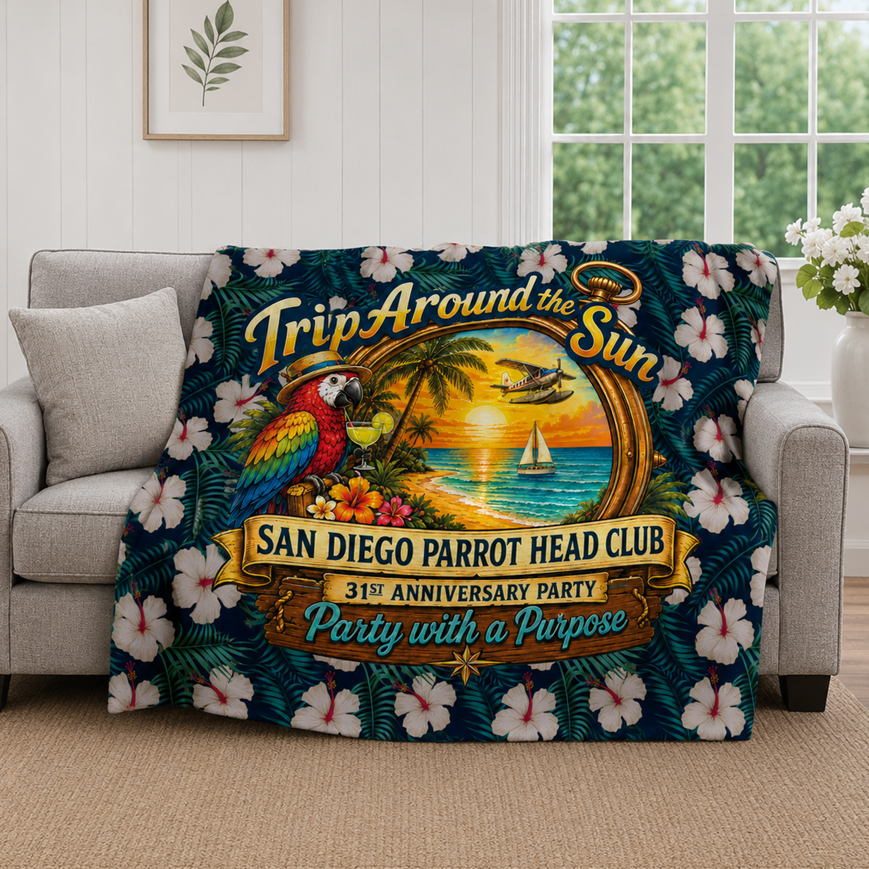31st Anniversary Minky Blanket